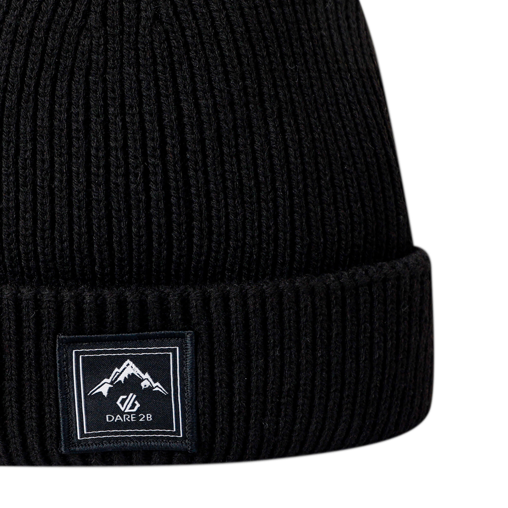 Bonnet Côtelé À Revers RIDER Adulte (Noir) 3/4