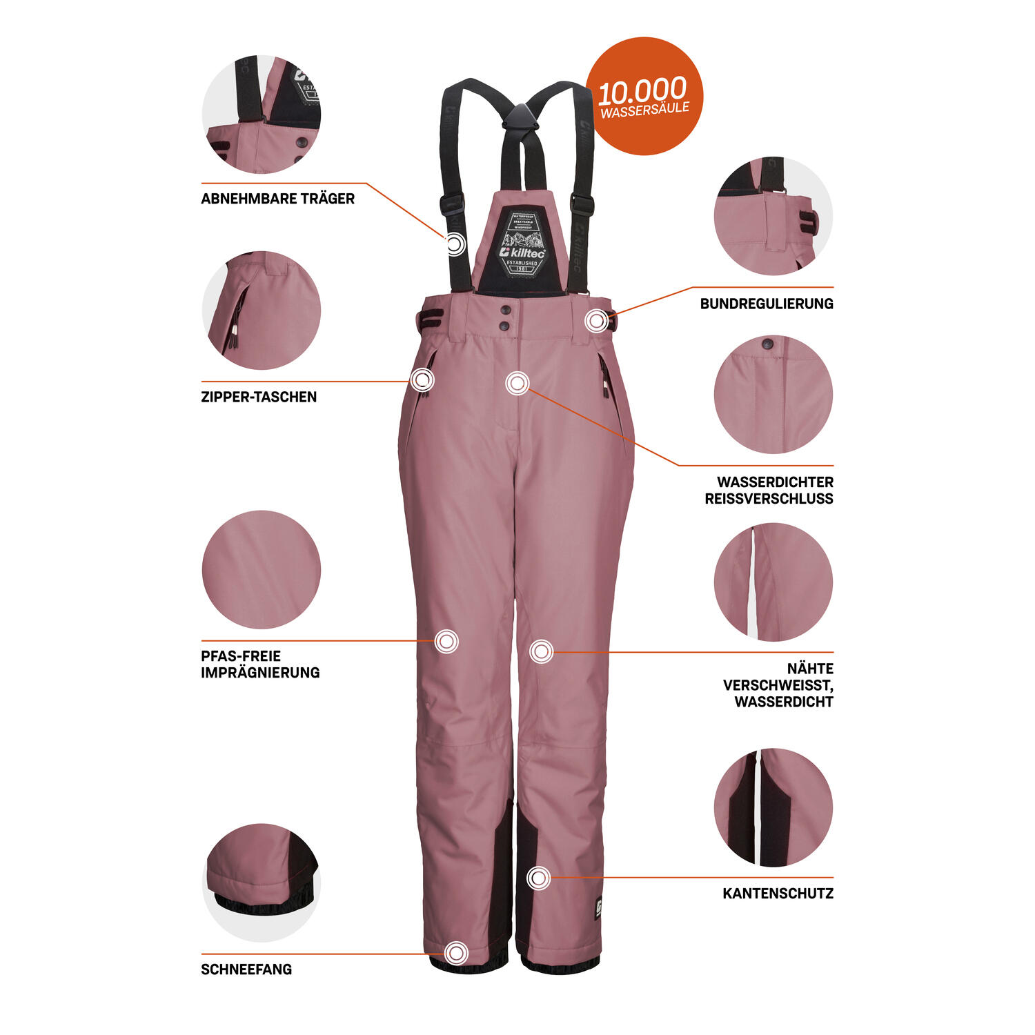 Kinder Skihose KSW 213 GRLS SKI PNTS 5/6