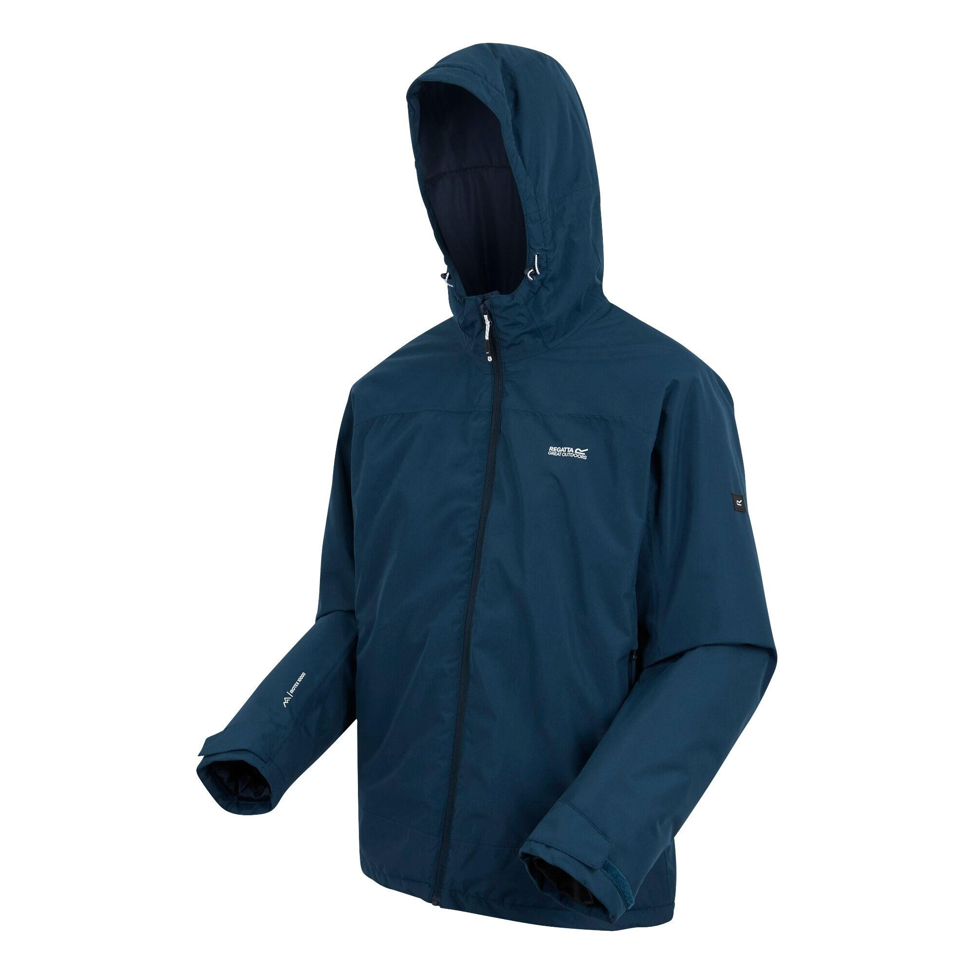 Giacca Impermeabile Uomo Regatta Caspen Moonlight Denim 3/5