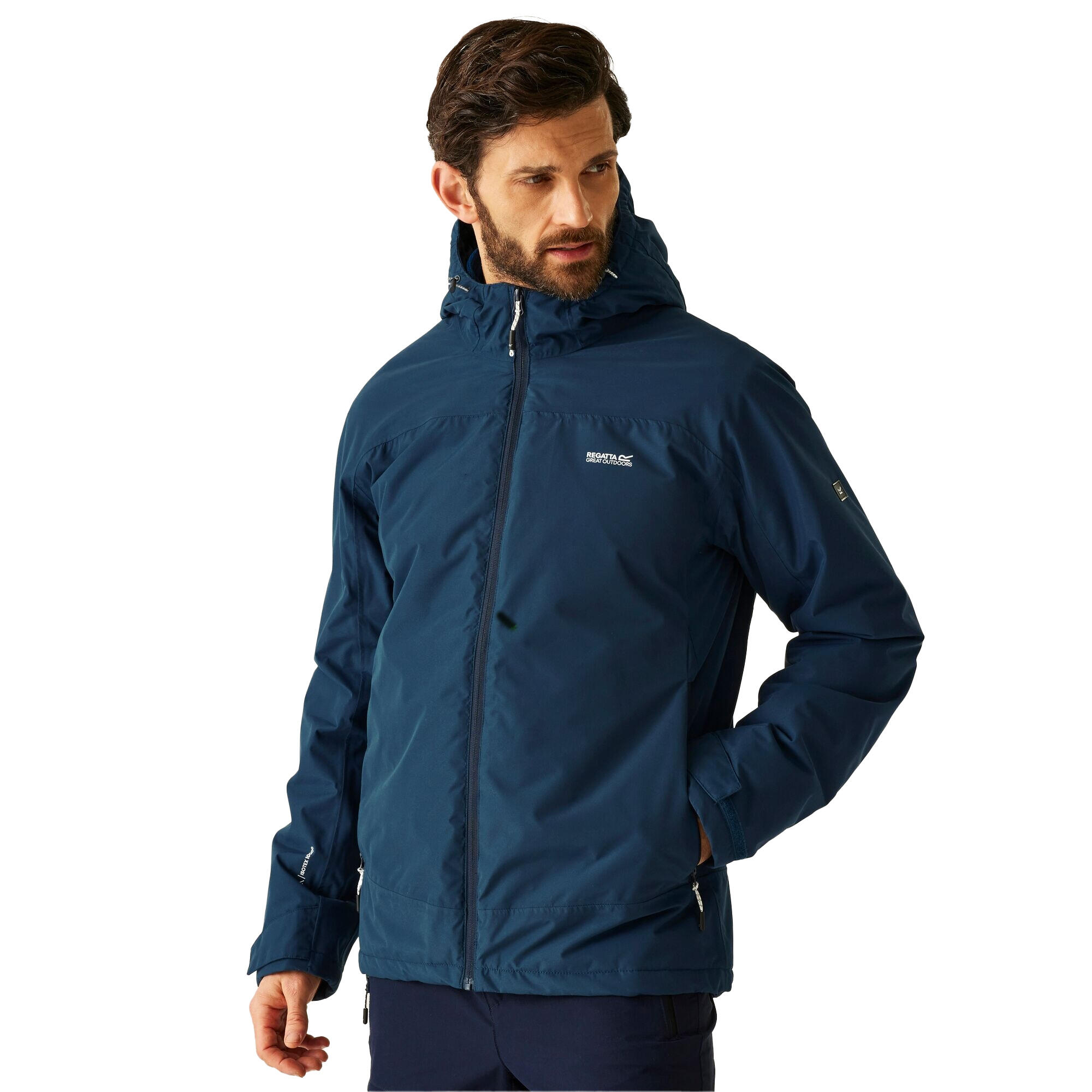 Giacca Impermeabile Uomo Regatta Caspen Moonlight Denim 4/5