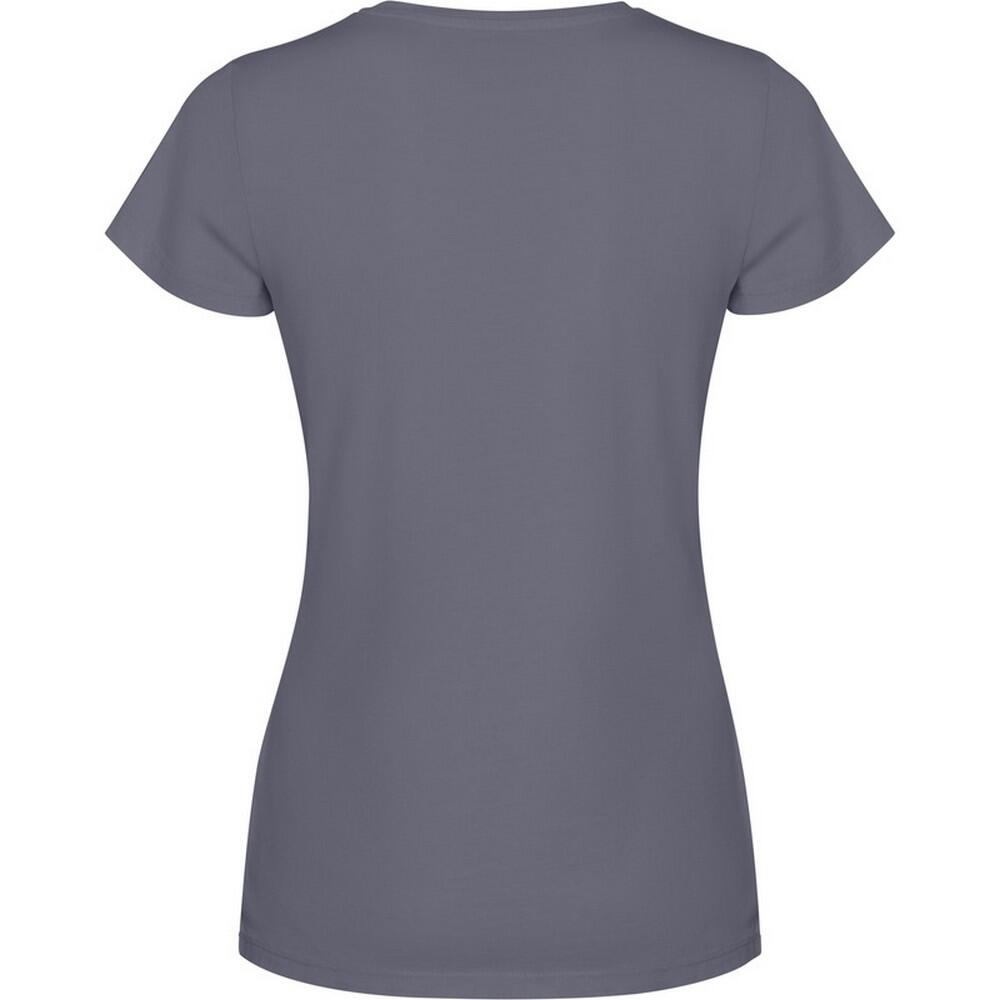 Camiseta Fiyi de Manga Corta para Mujer Caqui, Caqui 2/4