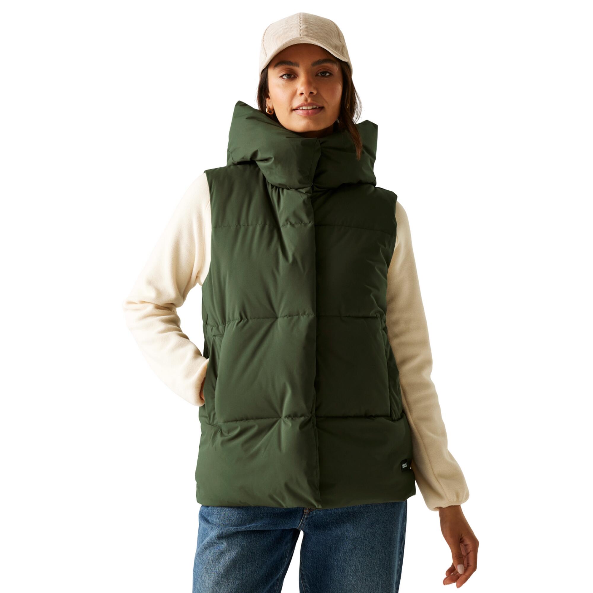 Aquecedor corporal Kelse para senhora e mulher (Cáqui Escuro) 4/5
