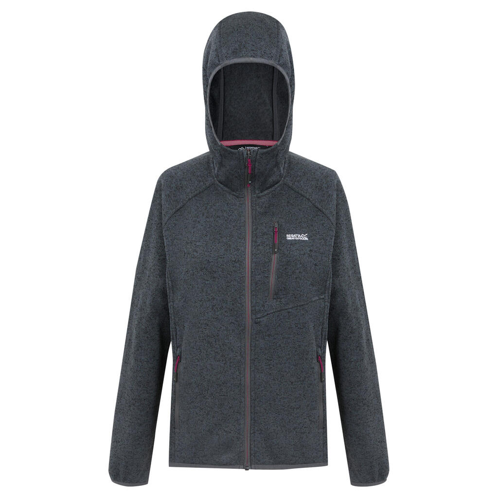 Womens/Ladies Newhill II Marl Full Zip Hoodie (Seal Grey/Pop)