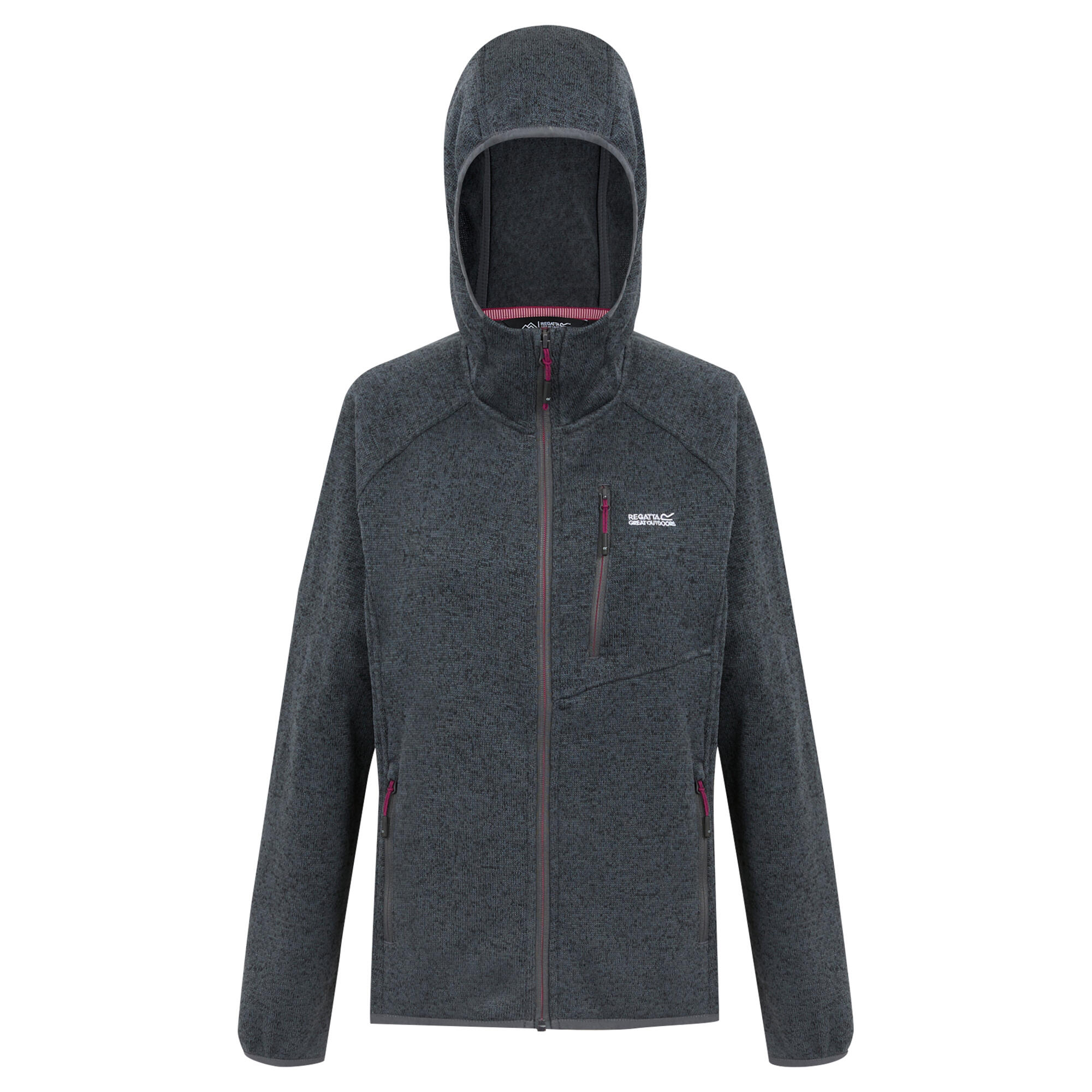 REGATTA Felpa Con Cappuccio E Zip Intera Donna Regatta Newhill II Grigio Foca Pop