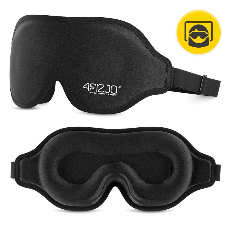 Bandă de mătase pentru ochi pentru somn 3D