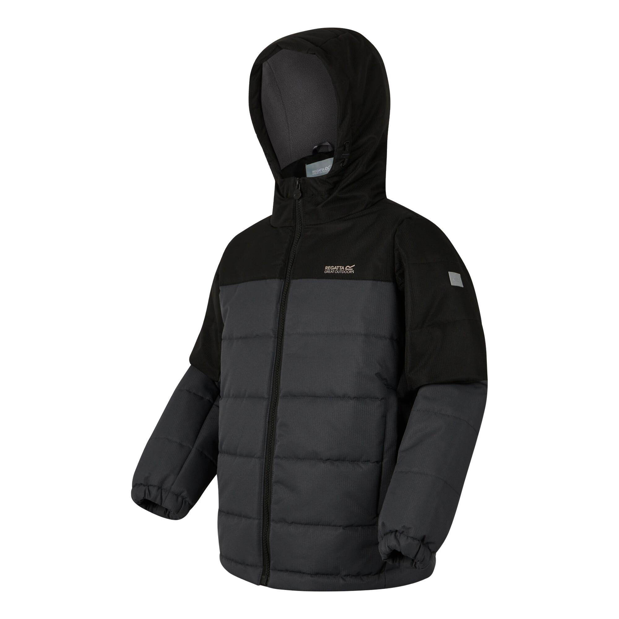 Giacca Isolante Bambini Regatta Lofthouse Nero Grigio Foca 3/5