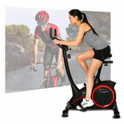 Vélo d'appartement - 150kg - silencieux - 9kg frein magnétique - AL 1 Black