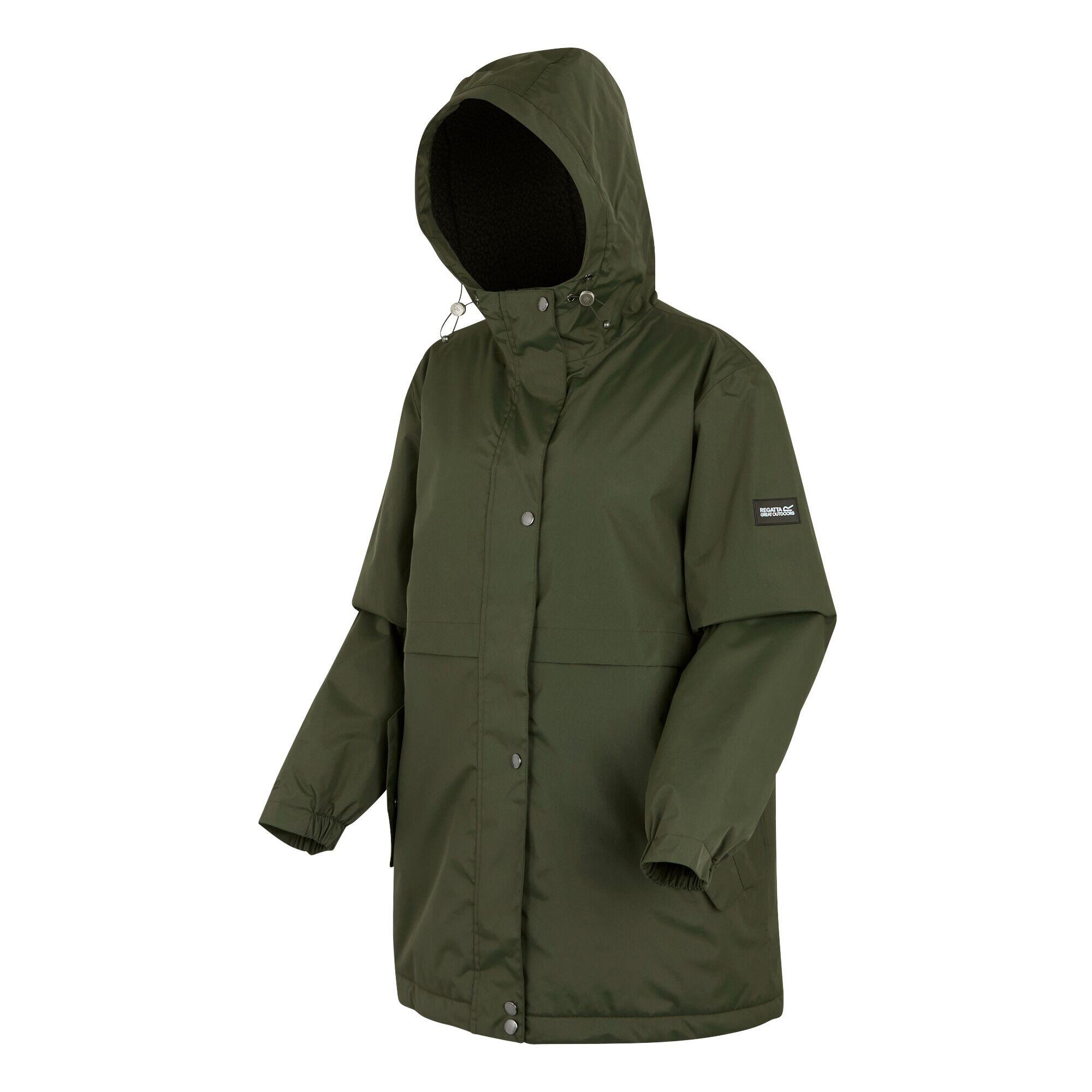 "Brielly" Jacke, wasserfest für , Isoliert Damen Dunkel-Khaki 3/5