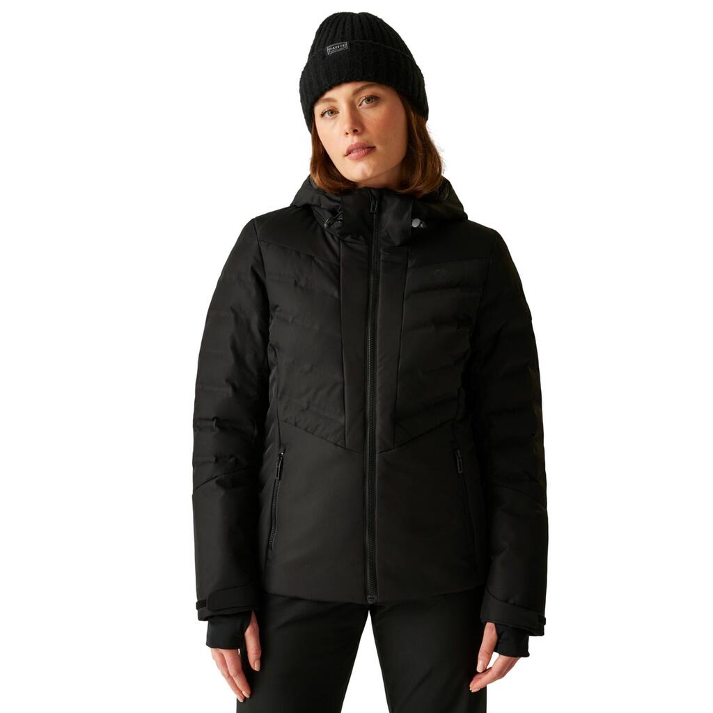 Womens/Ladies Gliding Waterproof Ski Jacket (Black)