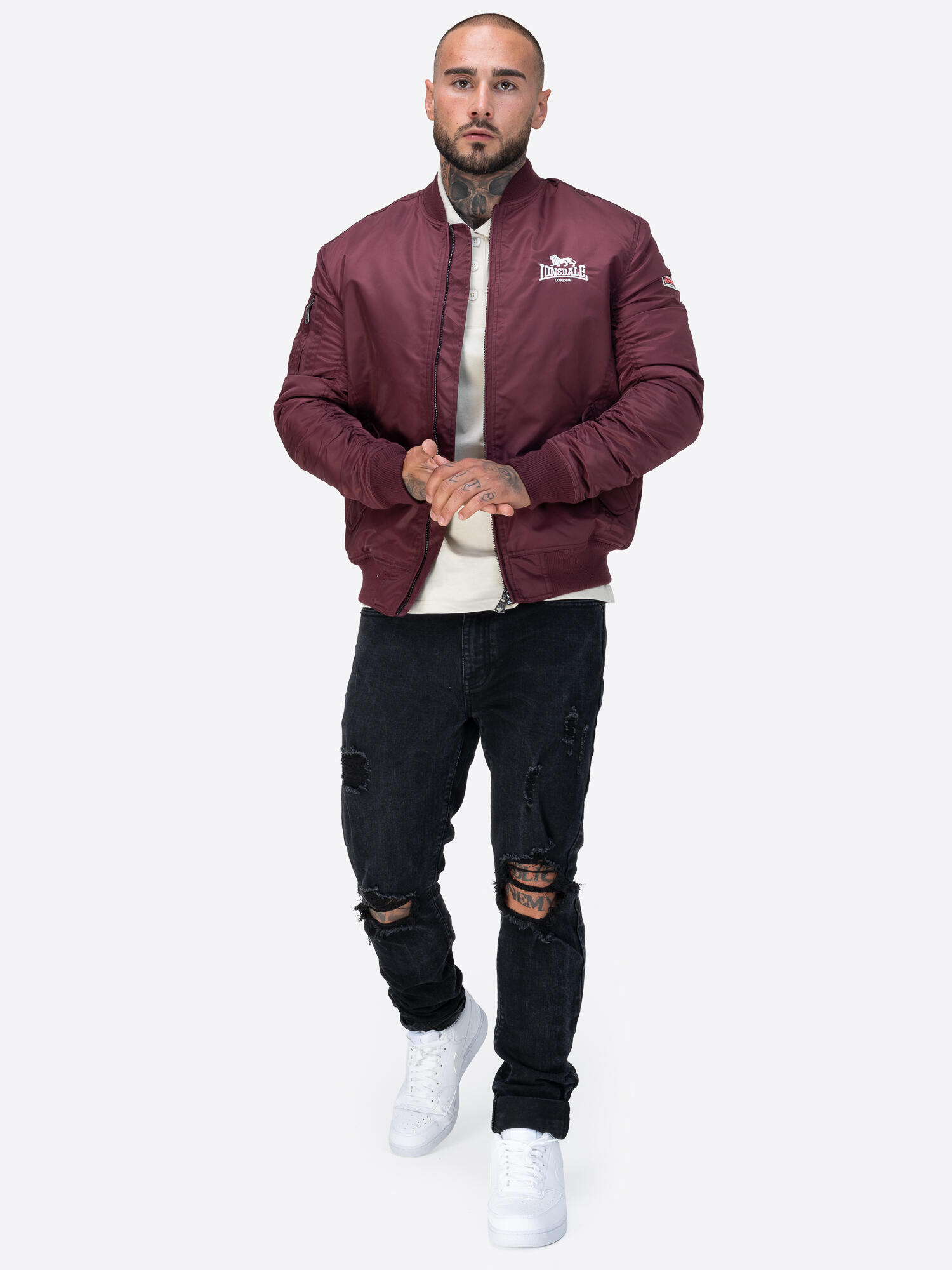LONSDALE Herren Jacke schmale Passform TERN HILL 3/6