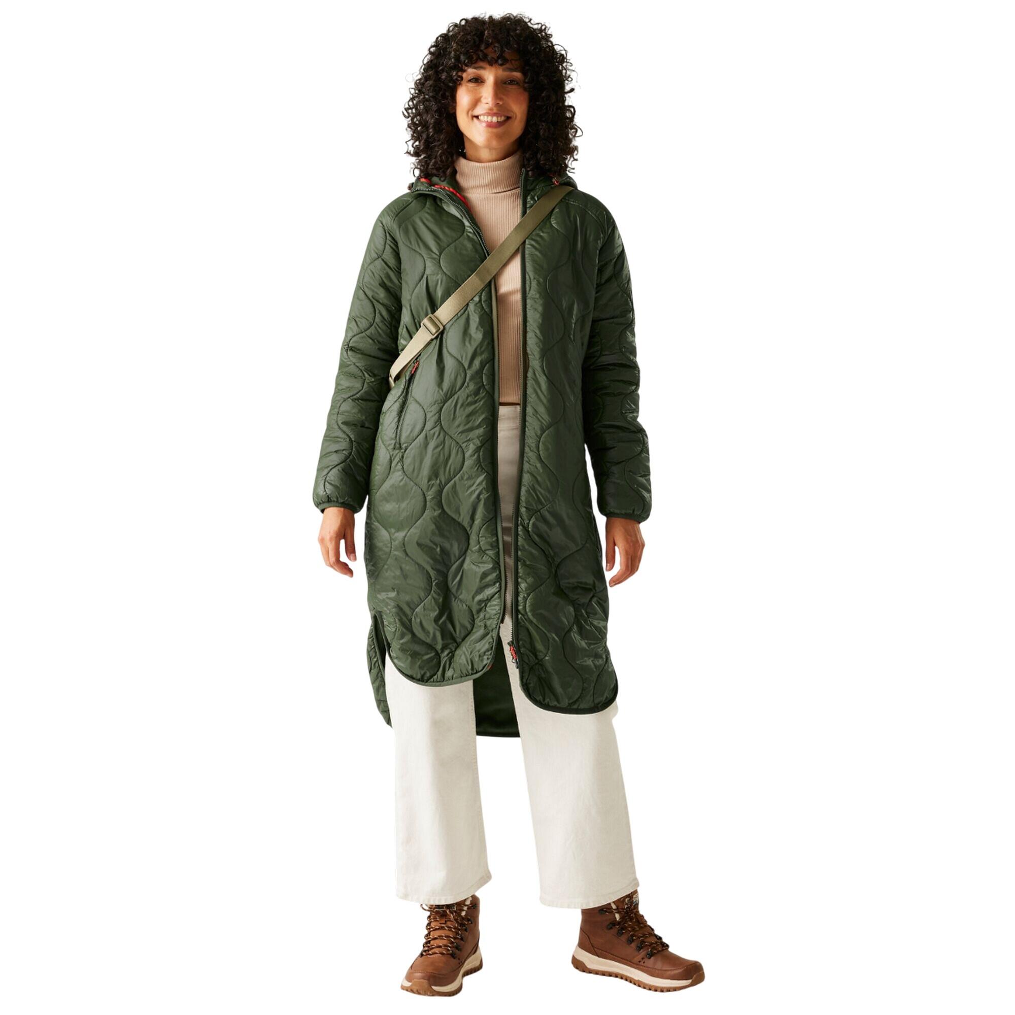 Veste Motif/style Matelassé TRIEA Femme (Kaki Foncé) 4/5
