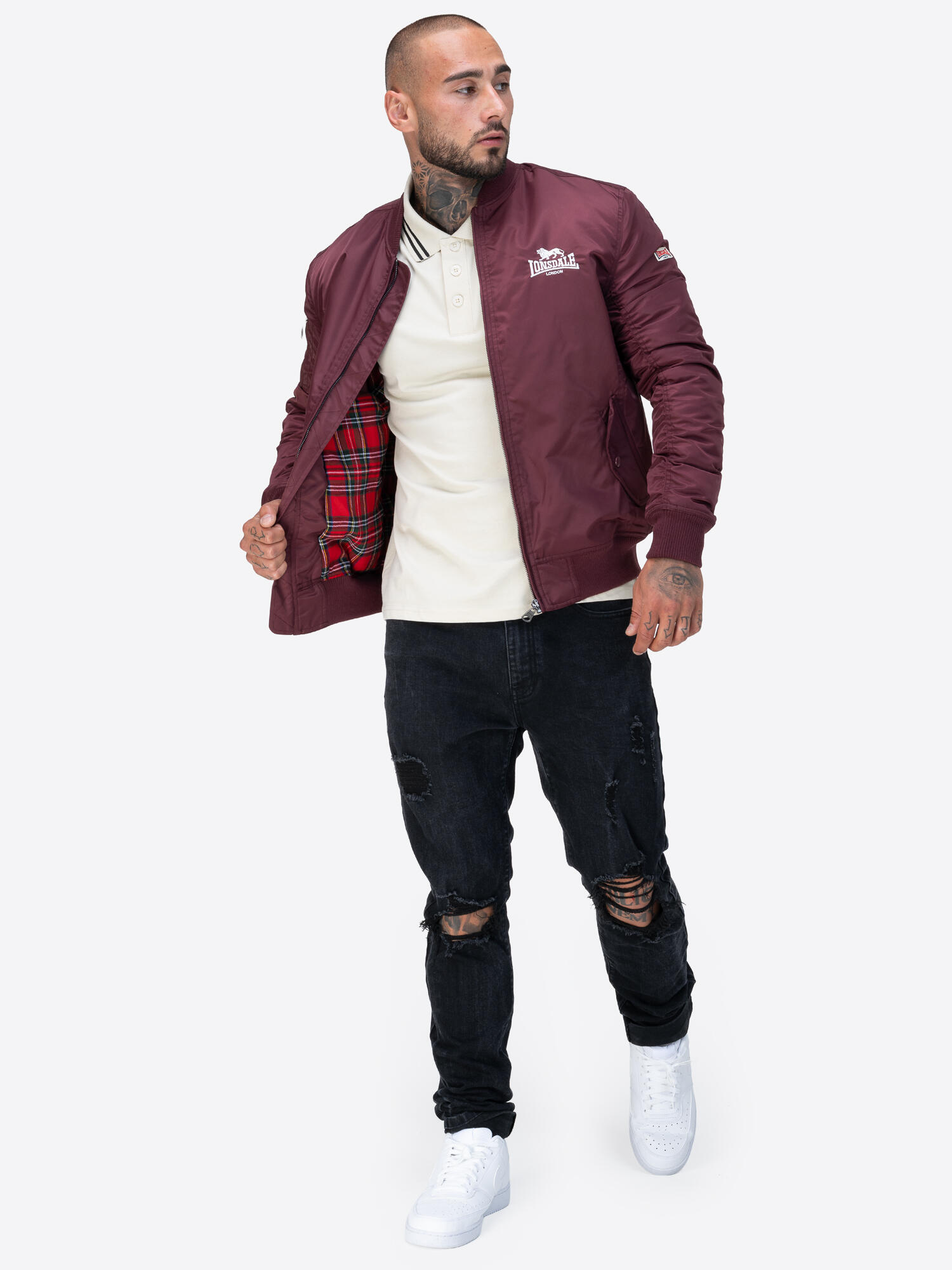 LONSDALE Herren Jacke schmale Passform TERN HILL 4/6