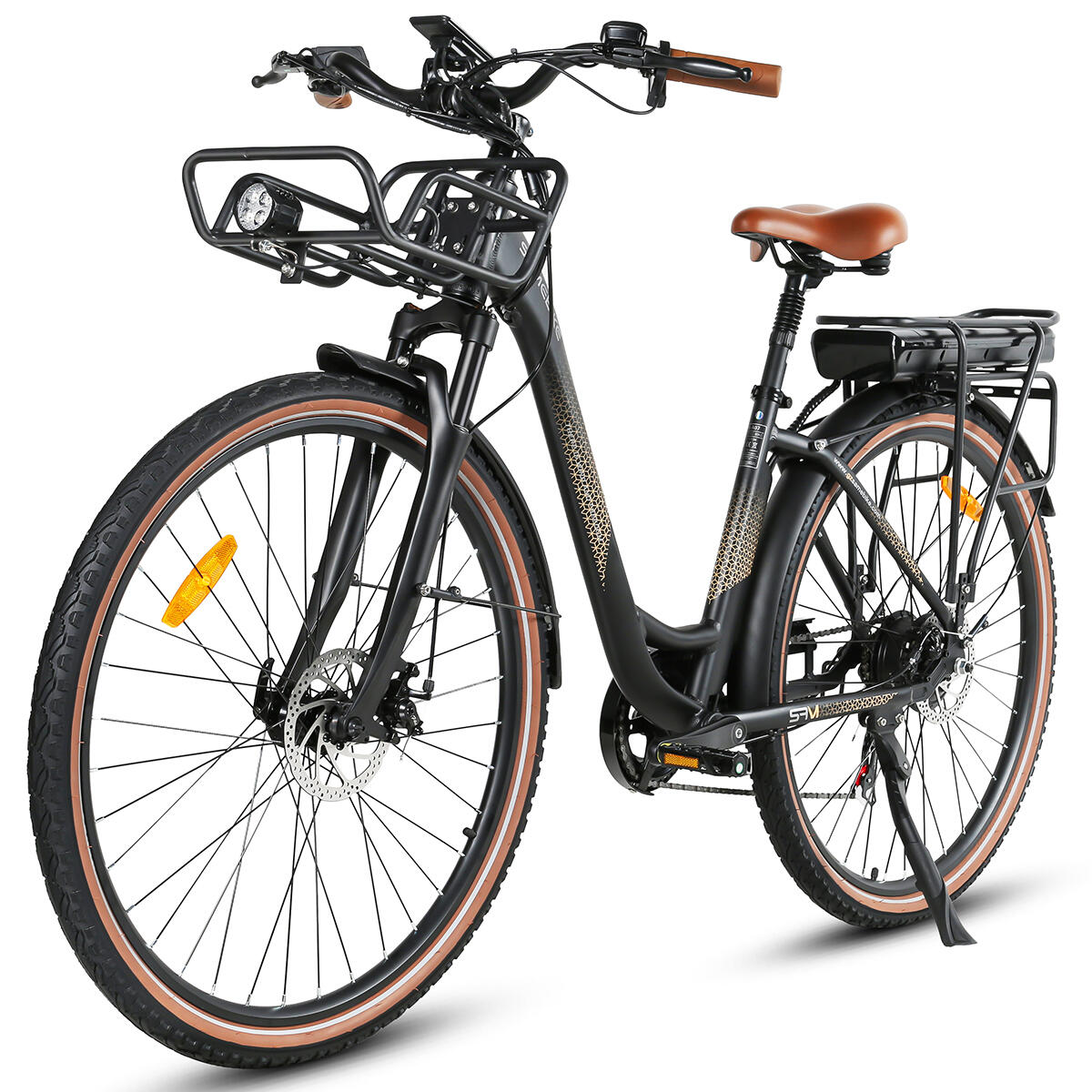 SAMEBIKE RS-A07 City-E-Bike mit 36V 13Ah Akku 4/4