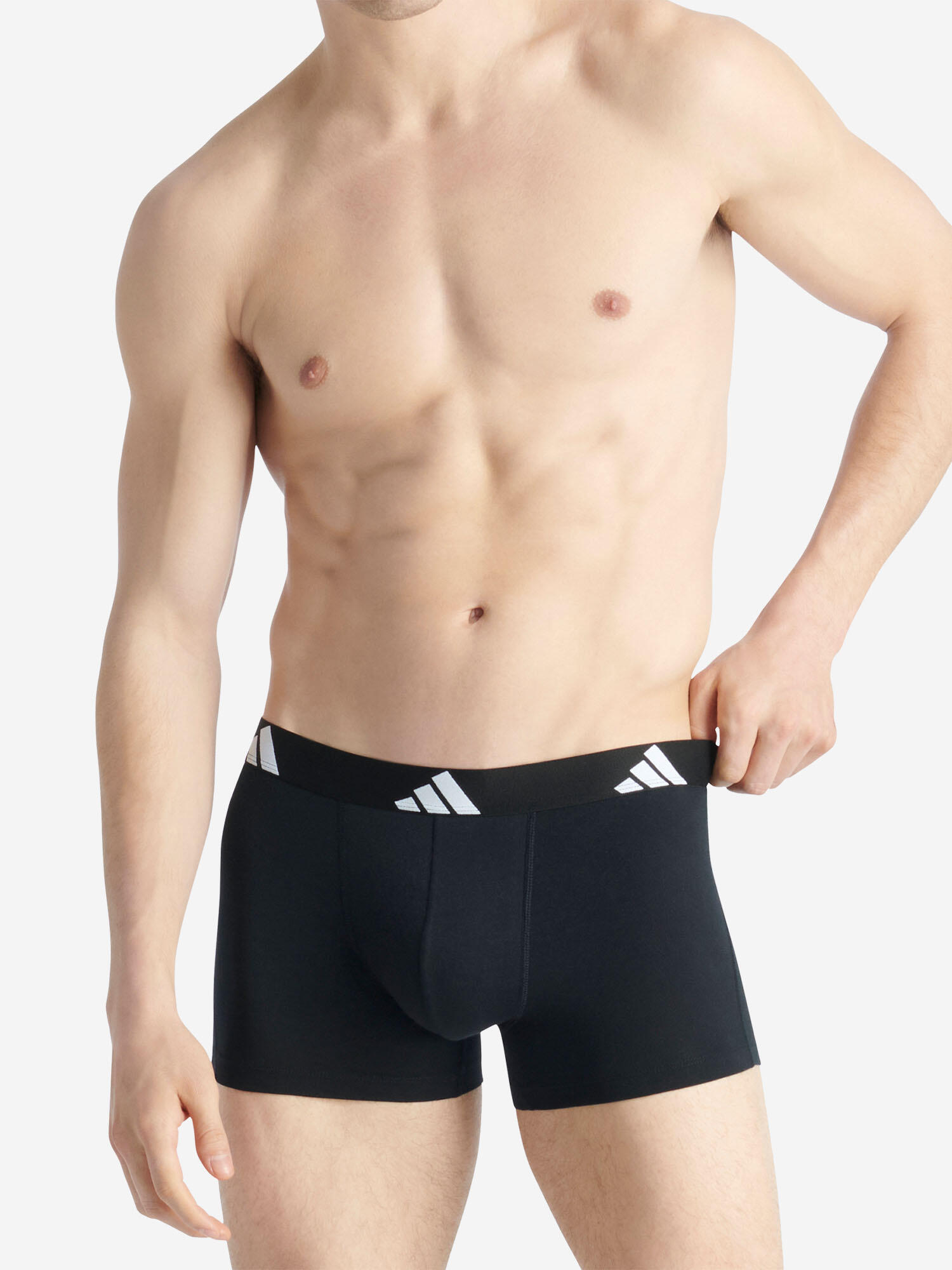 Trunk eng anliegende Boxershorts Herren - Active Flex Cotton schwarz 3/7