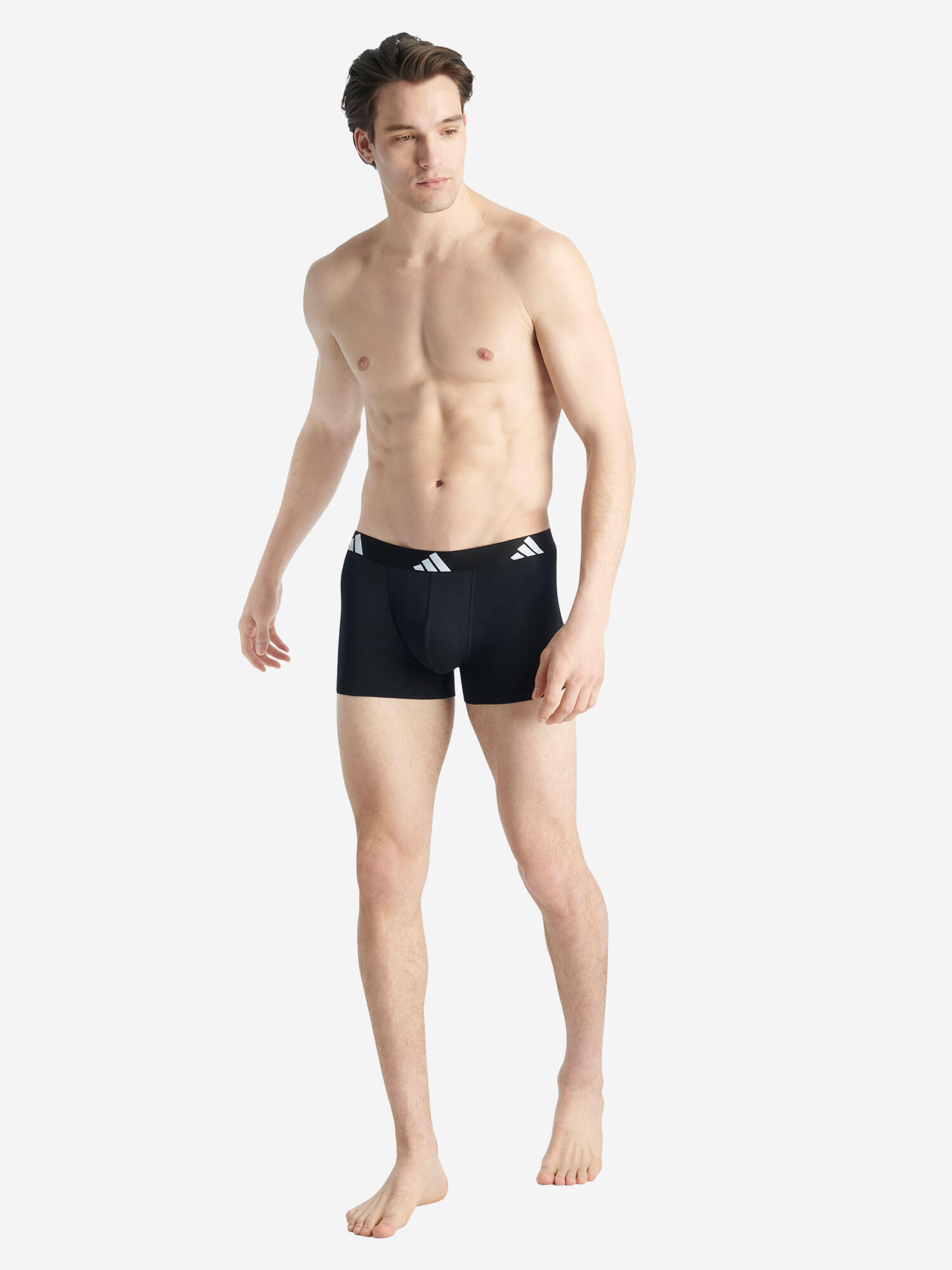 Trunk eng anliegende Boxershorts Herren - Active Flex Cotton schwarz 2/7