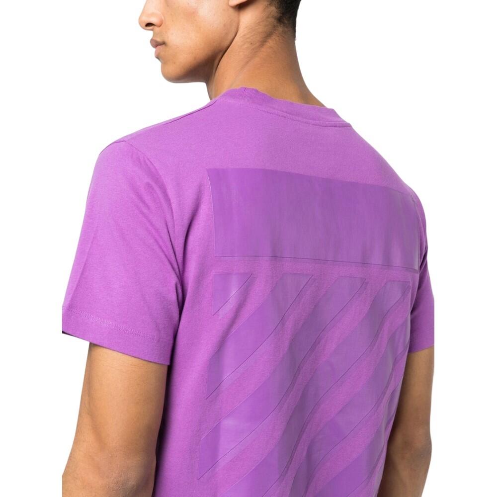 TShirt für , Baumwolle, Schmal Herren Hell-Lila 3/4