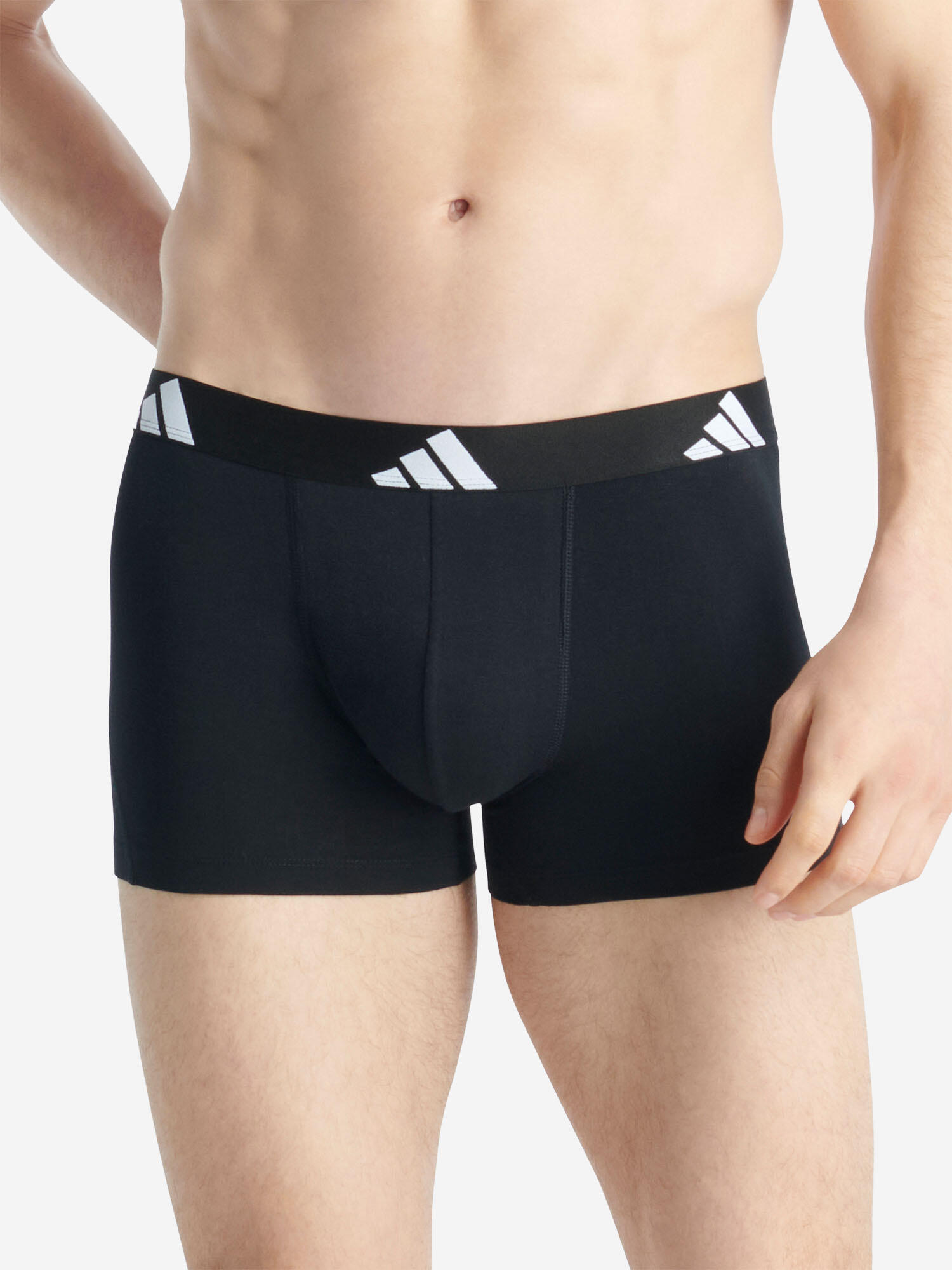 Trunk eng anliegende Boxershorts Herren - Active Flex Cotton schwarz 4/7