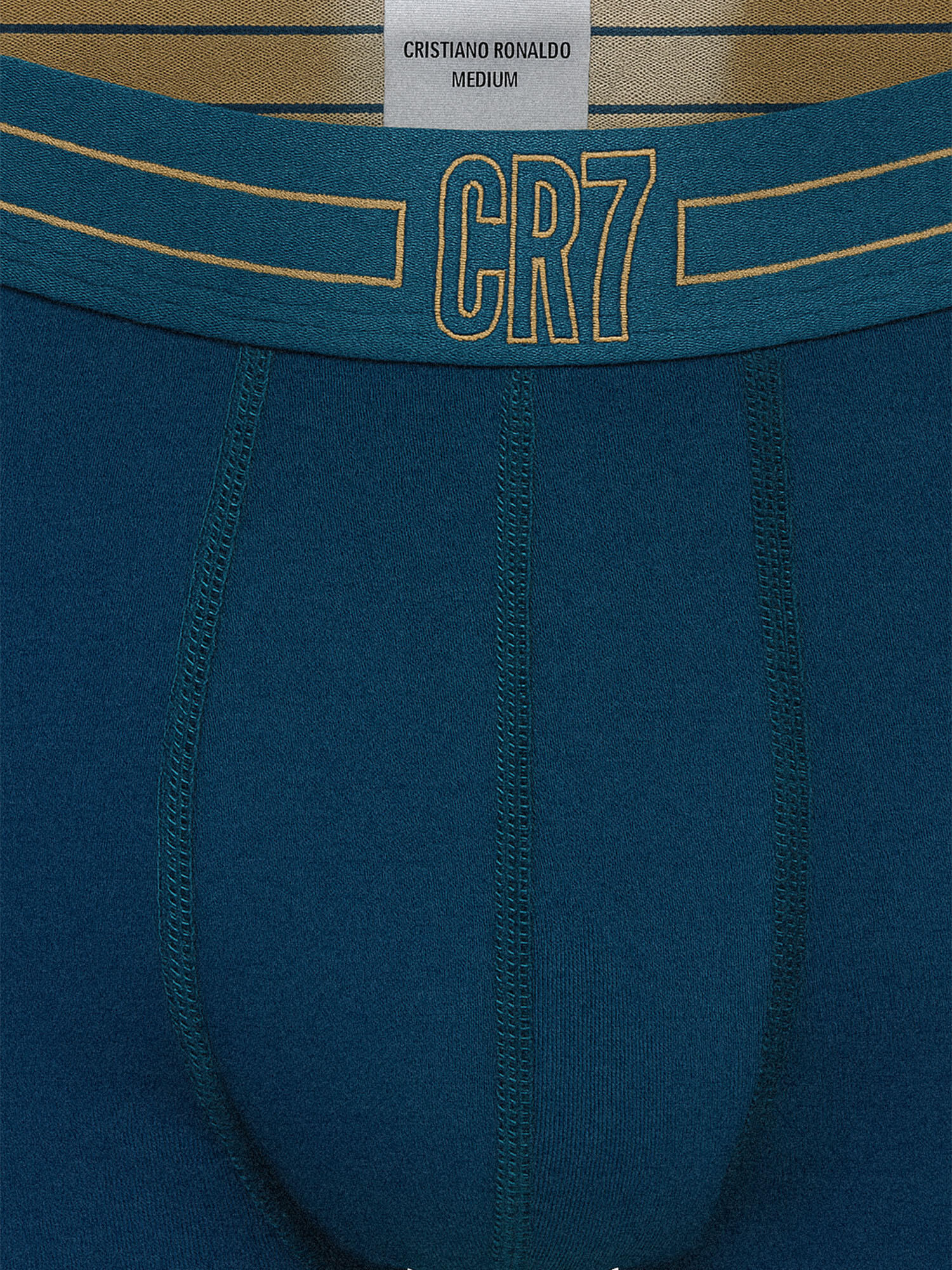 Fußball Retro Boxer eng anliegend atmungsaktiv Herren - Basic Organic blau 5/7