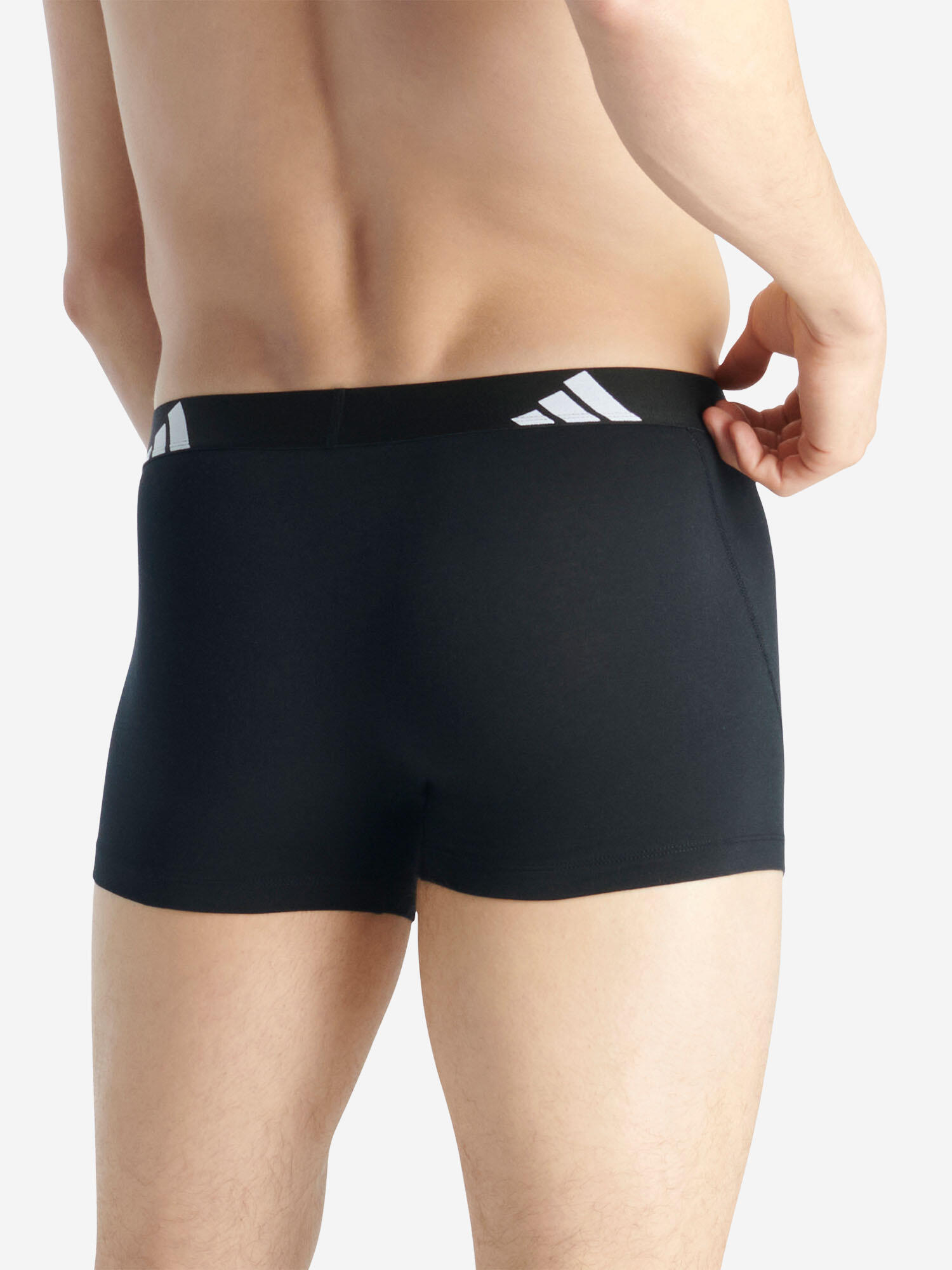 Trunk eng anliegende Boxershorts Herren - Active Flex Cotton schwarz 6/7