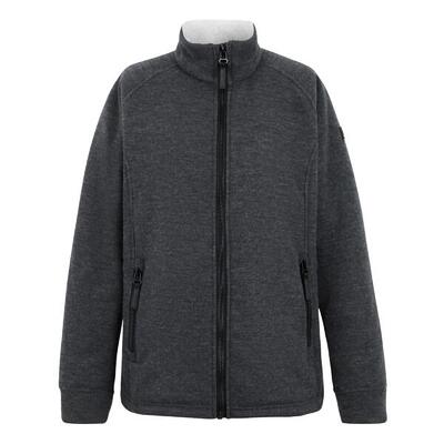 Dames emilde full zip fleecejack (steen wit)