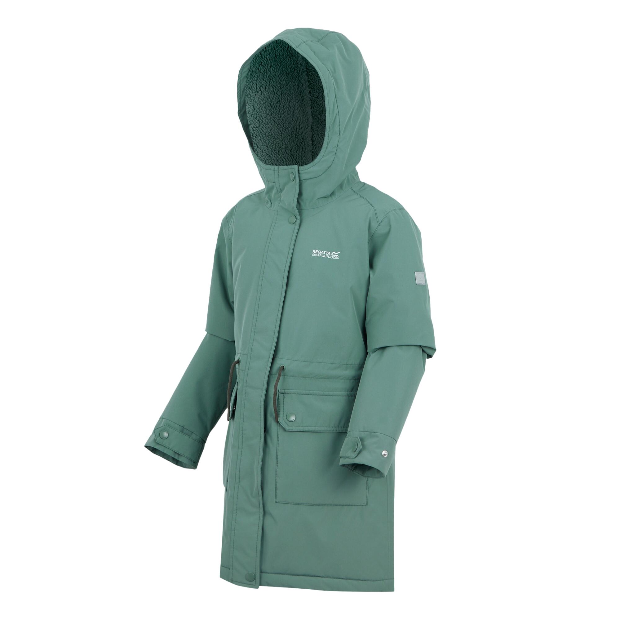 Childrens/Kids Valenta Waterproof Jacket (Green Haze) 3/5