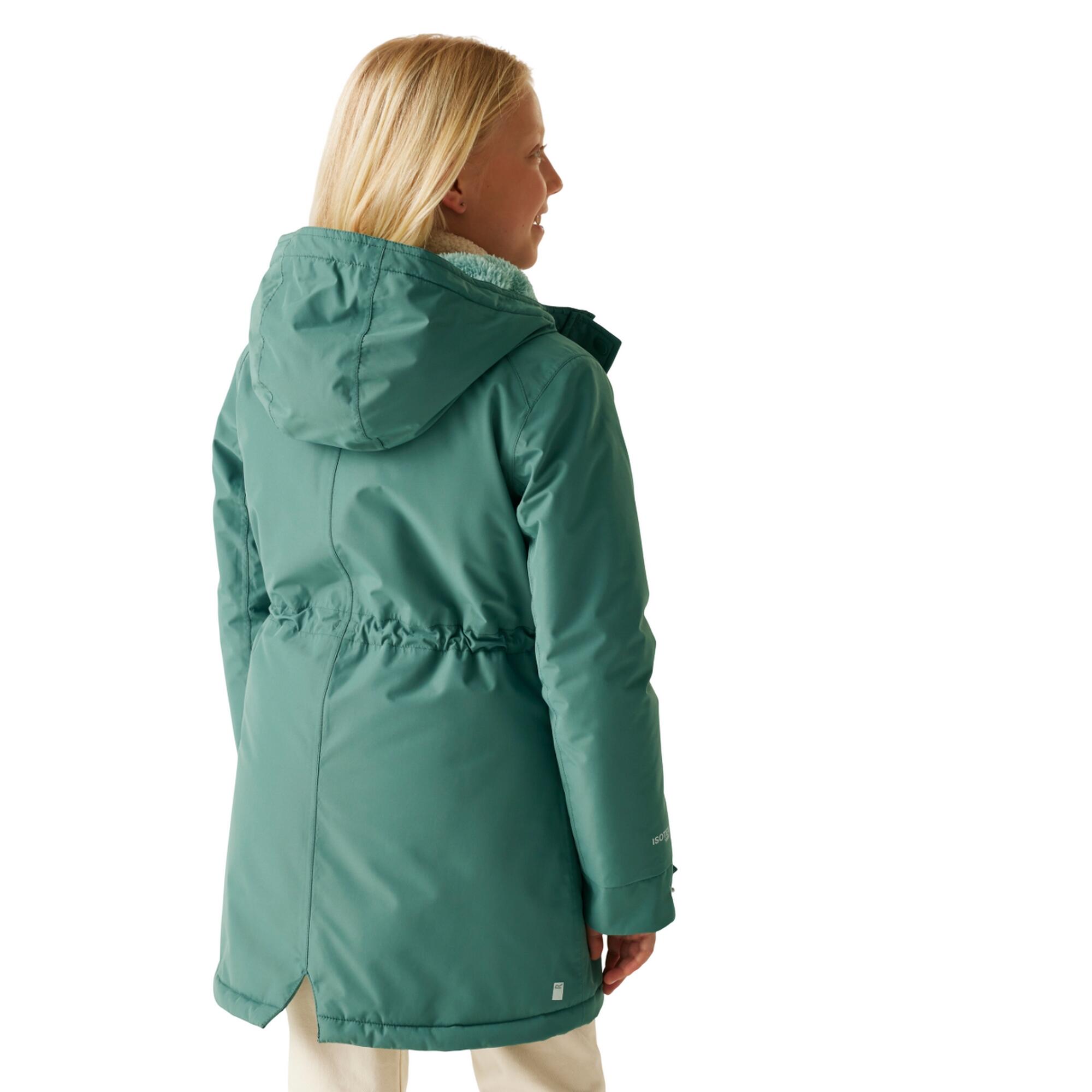 Childrens/Kids Valenta Waterproof Jacket (Green Haze) 4/5