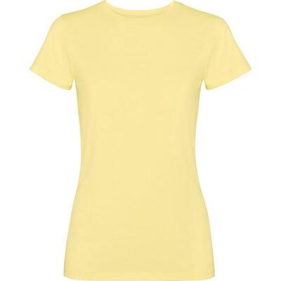 Dames fiyi tshirt met korte mouwen (geel)