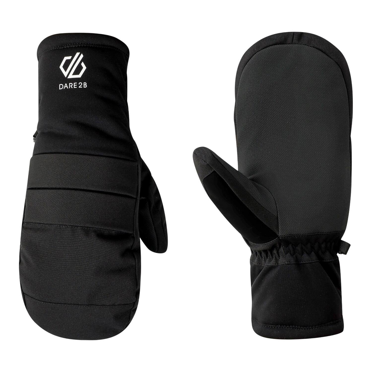 Adulto Unisex Impermeabile Muffole Dare 2B Freeride Nero 3/5