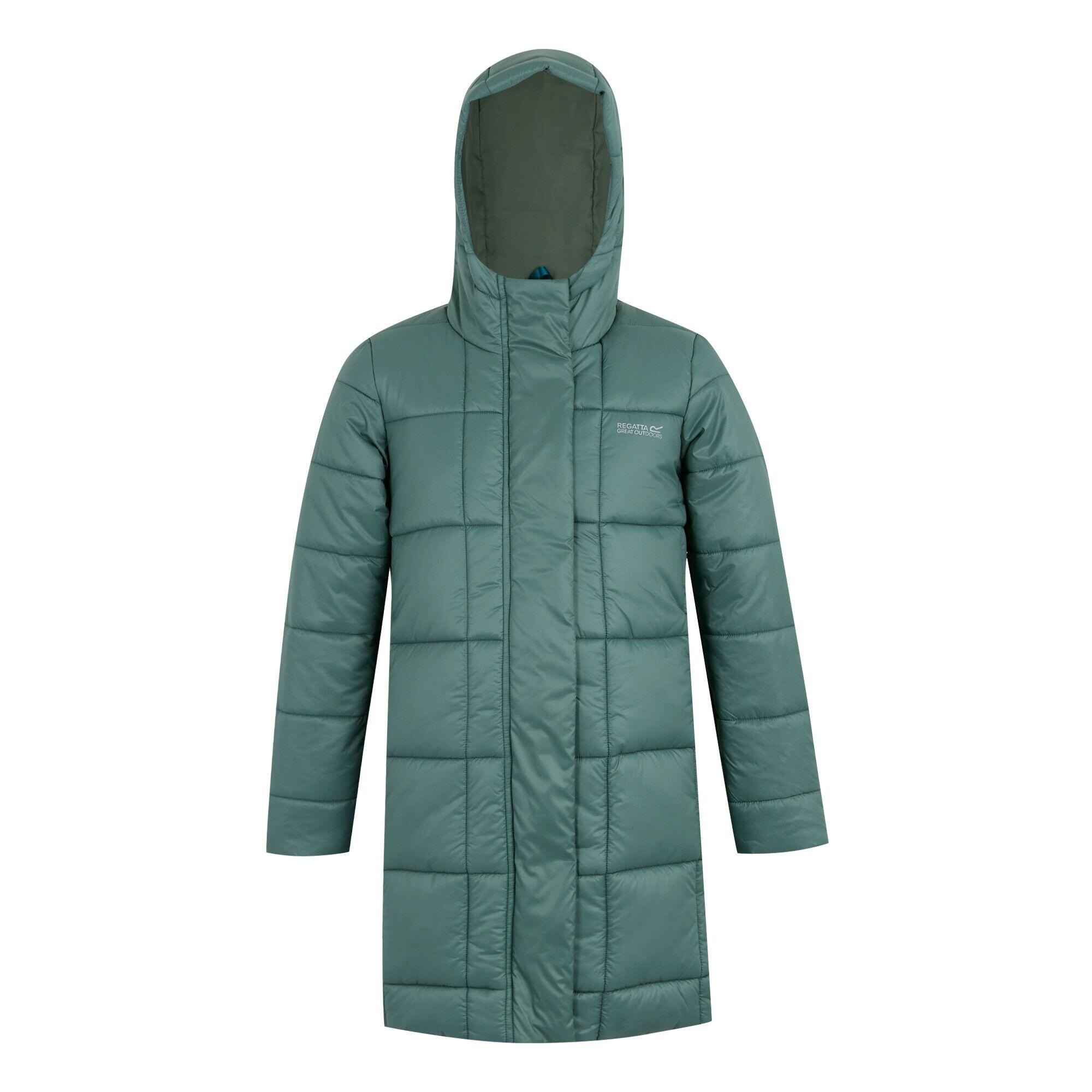 REGATTA Childrens/Kids Embrie Quilted Padded Jacket (Spruce Green)