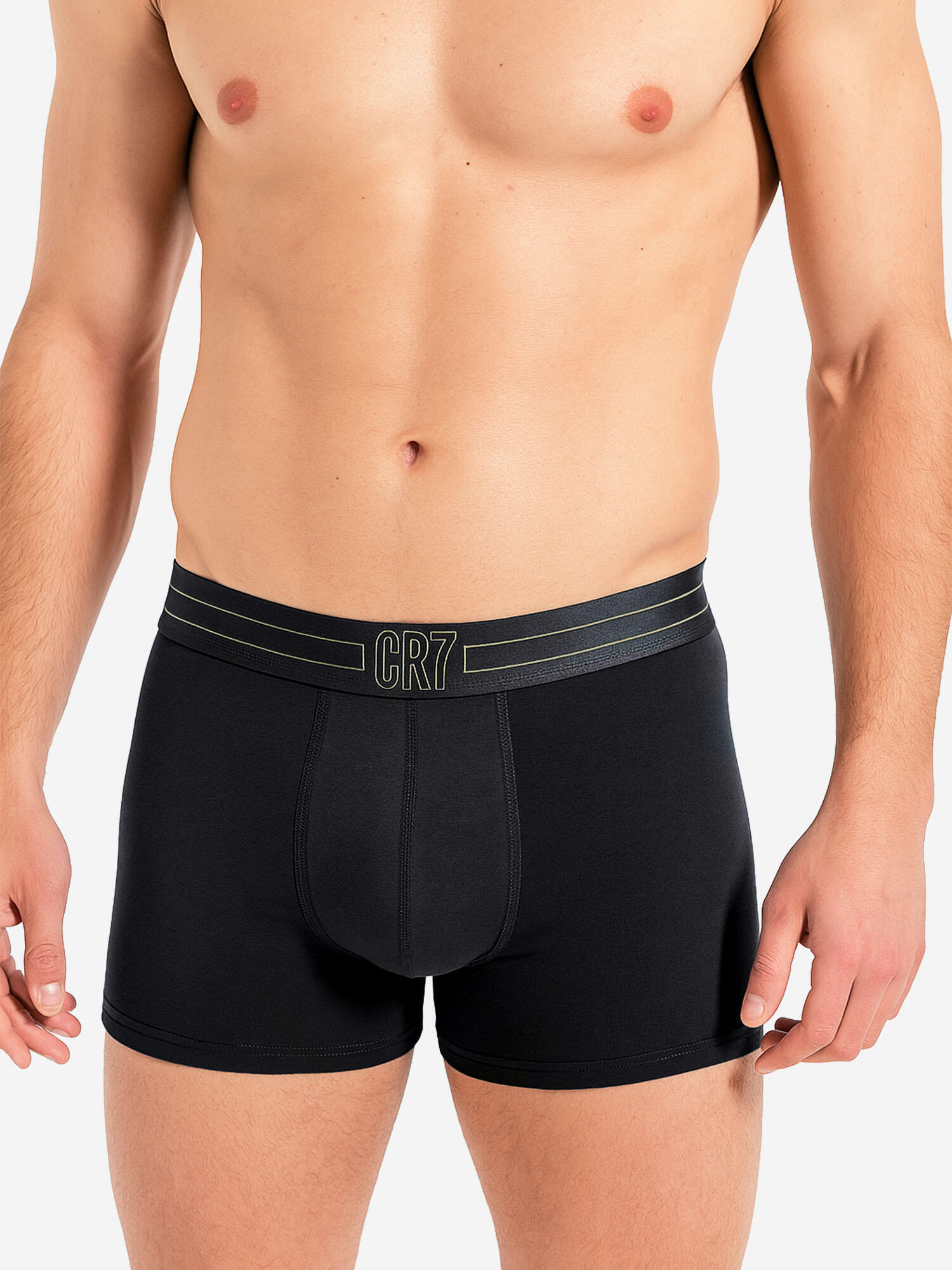 Fußball Retro Boxer eng anliegend atmungsaktiv Herren - Basic Organic schwarz 3/7