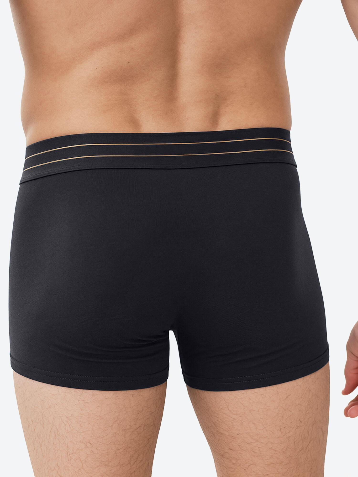 Fußball Retro Boxer eng anliegend atmungsaktiv Herren - Basic Organic schwarz 6/7