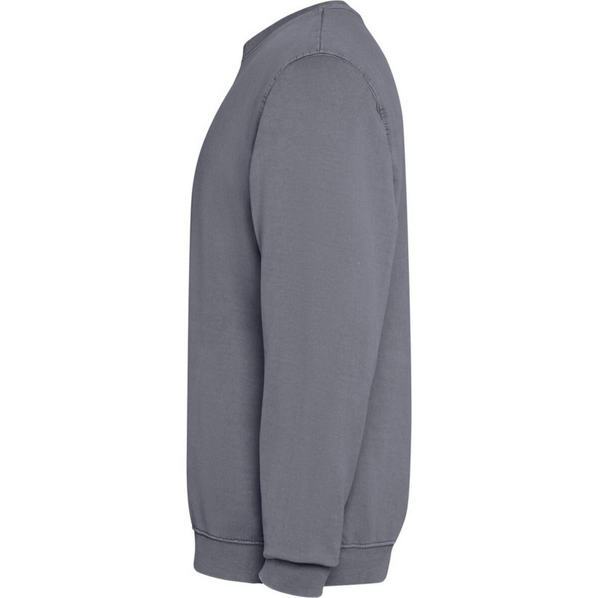 Unisex Jaya Crew Hals Sweatshirt voor volwassenen (Donkergrijs) 3/4
