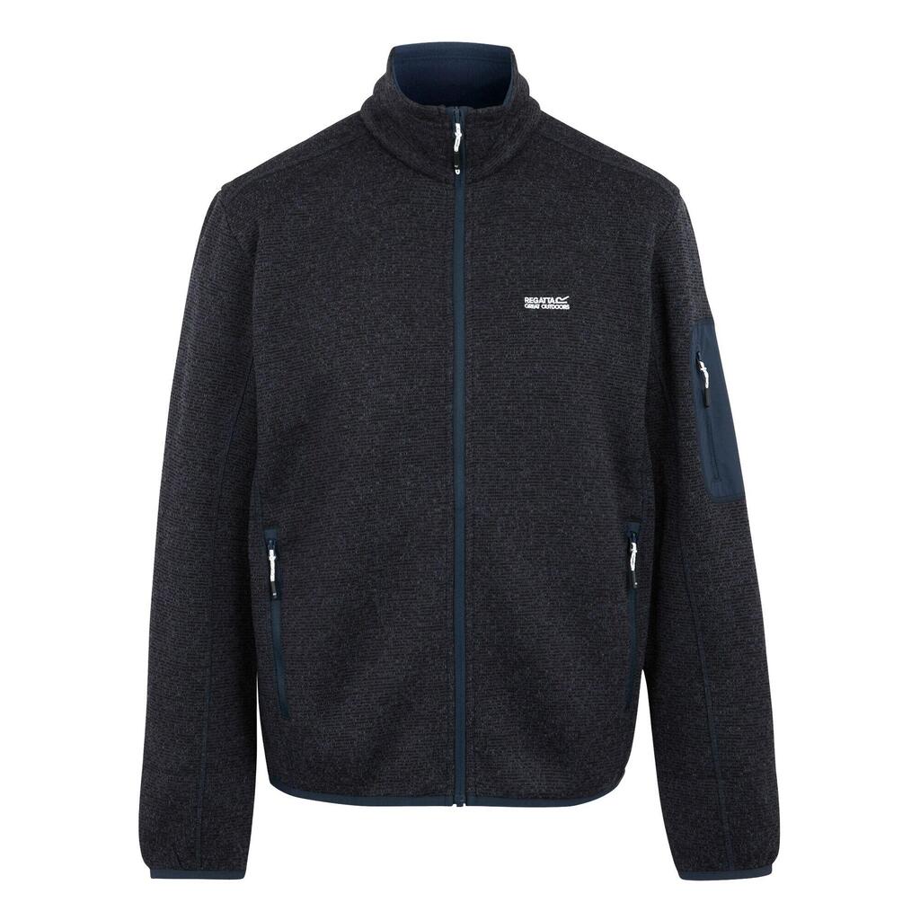 Mens Newhill Marl Full Zip Fleece Jacket (Navy)