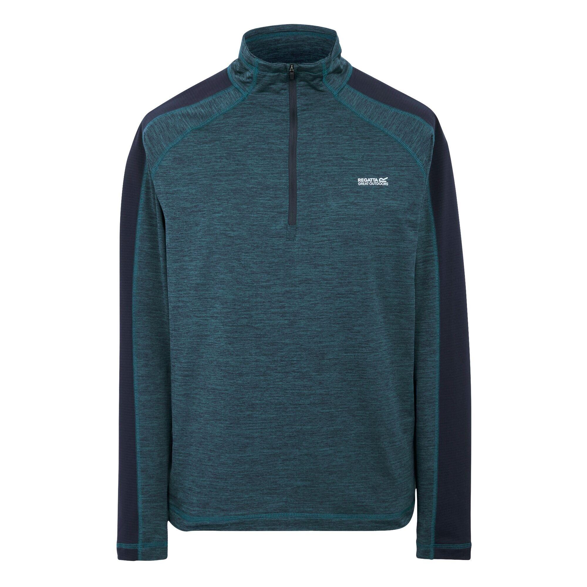 REGATTA Mens Hepley Half Zip Fleece Jacket (Moonlight Denim/Navy)