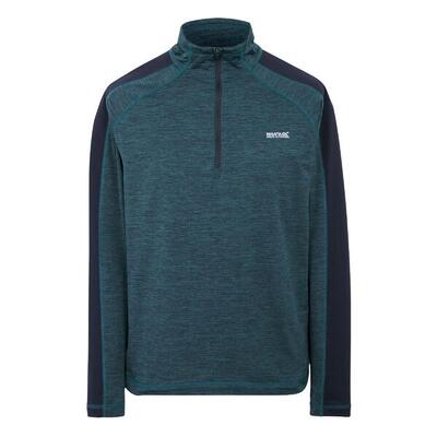 Heren hepley half zip fleecejack (moonlight denim/navy)