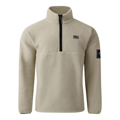 Heren twin tip half zip fleecejack (zwart)