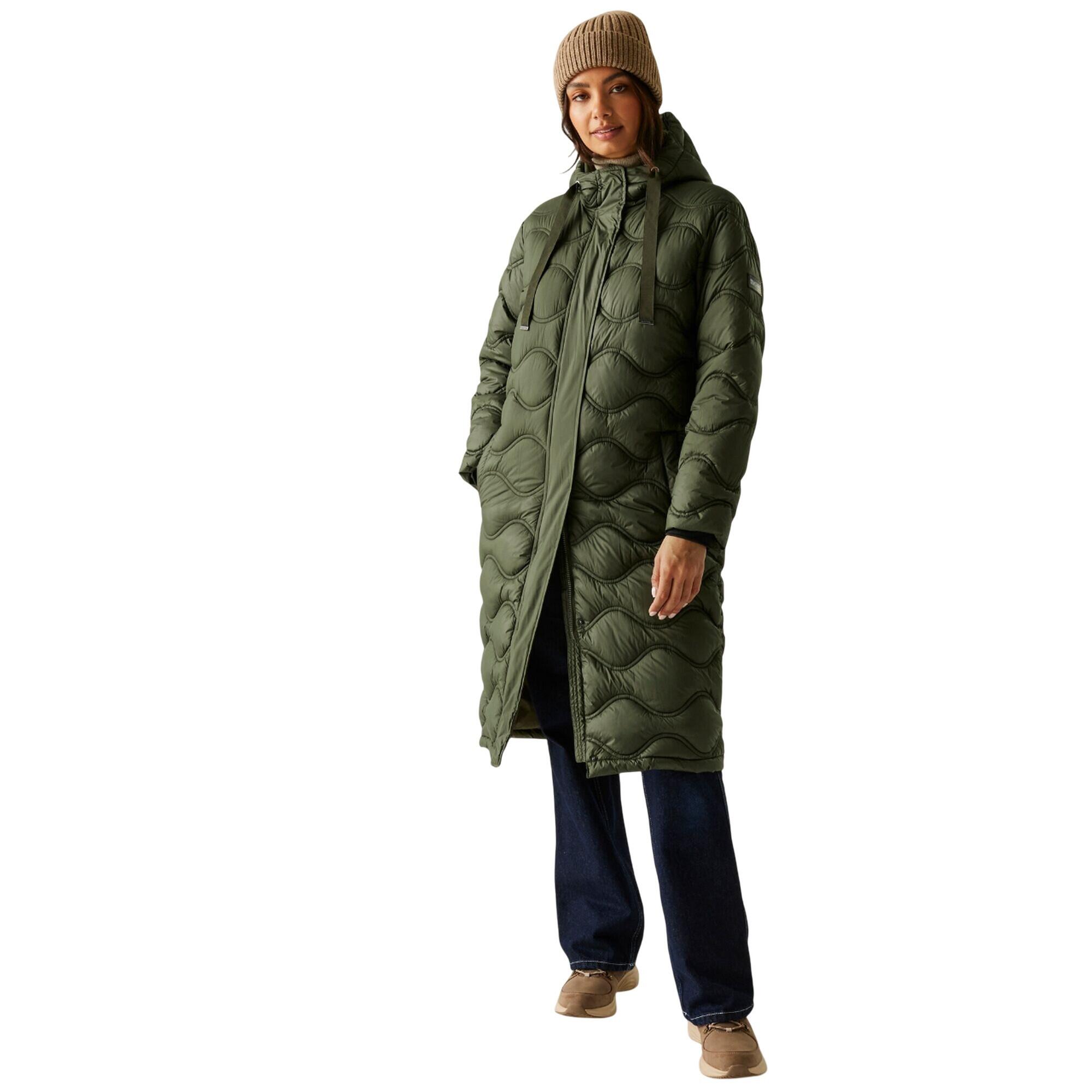 Veste Motif/style Matelassé EMBRIE Femme (Kaki Foncé) 4/5