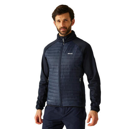 Veste Hybride À Col Montant CLUMBER Homme (Gris Bleu Foncé / Noir)