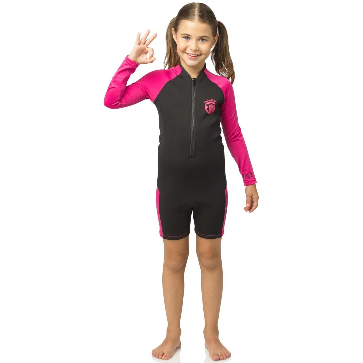 Pianka neoprenowa z długim rękawem Cressi Little Shark Shorty Jr Różowa 13/14