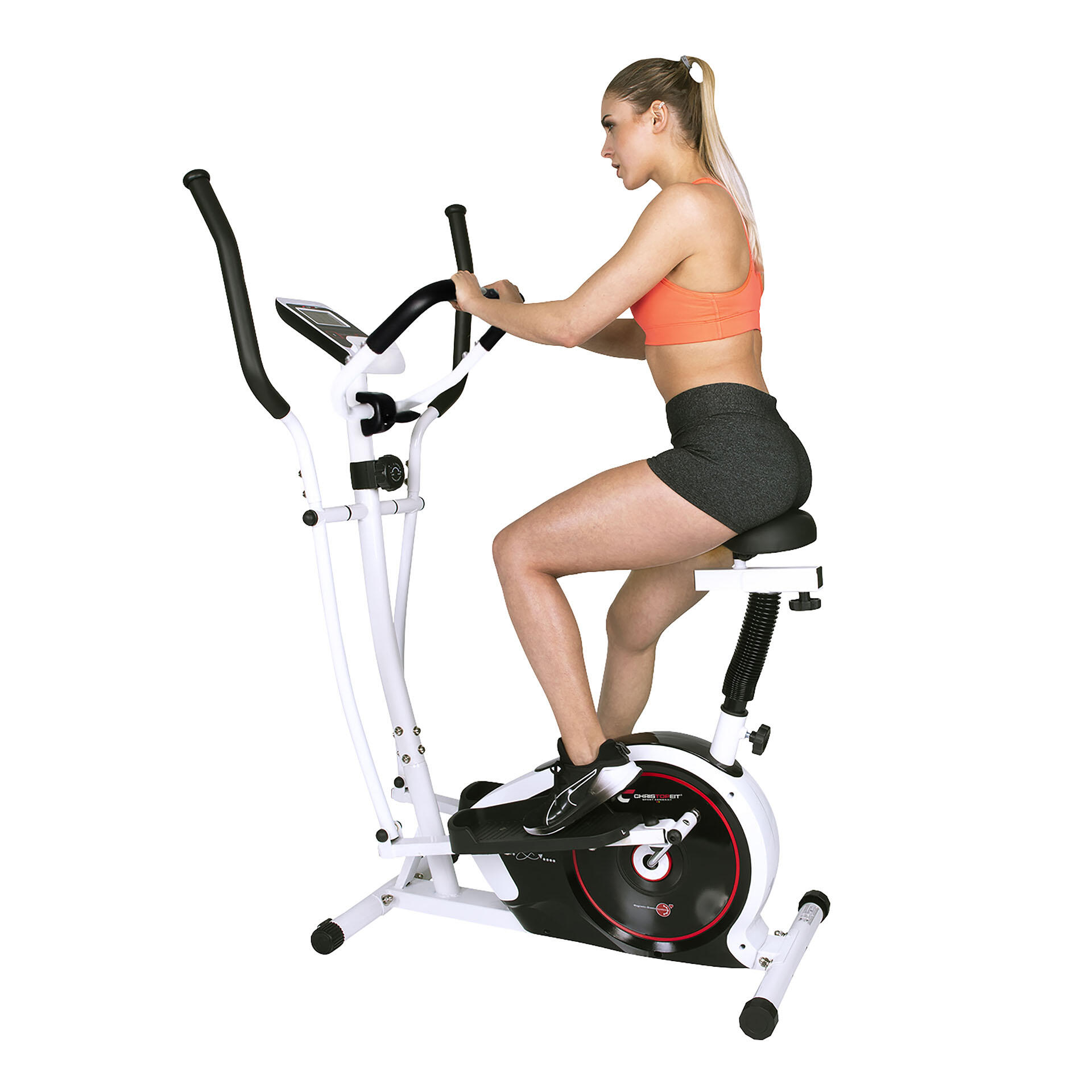 Bicicleta Eliptica Fitness 2in1 Crosstrainer CT4, Christopeit(R)