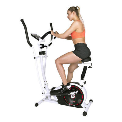 Crosstrainer & hometrainer 2in1 hybride, hartslagsensoren, tablethouder, ct 6