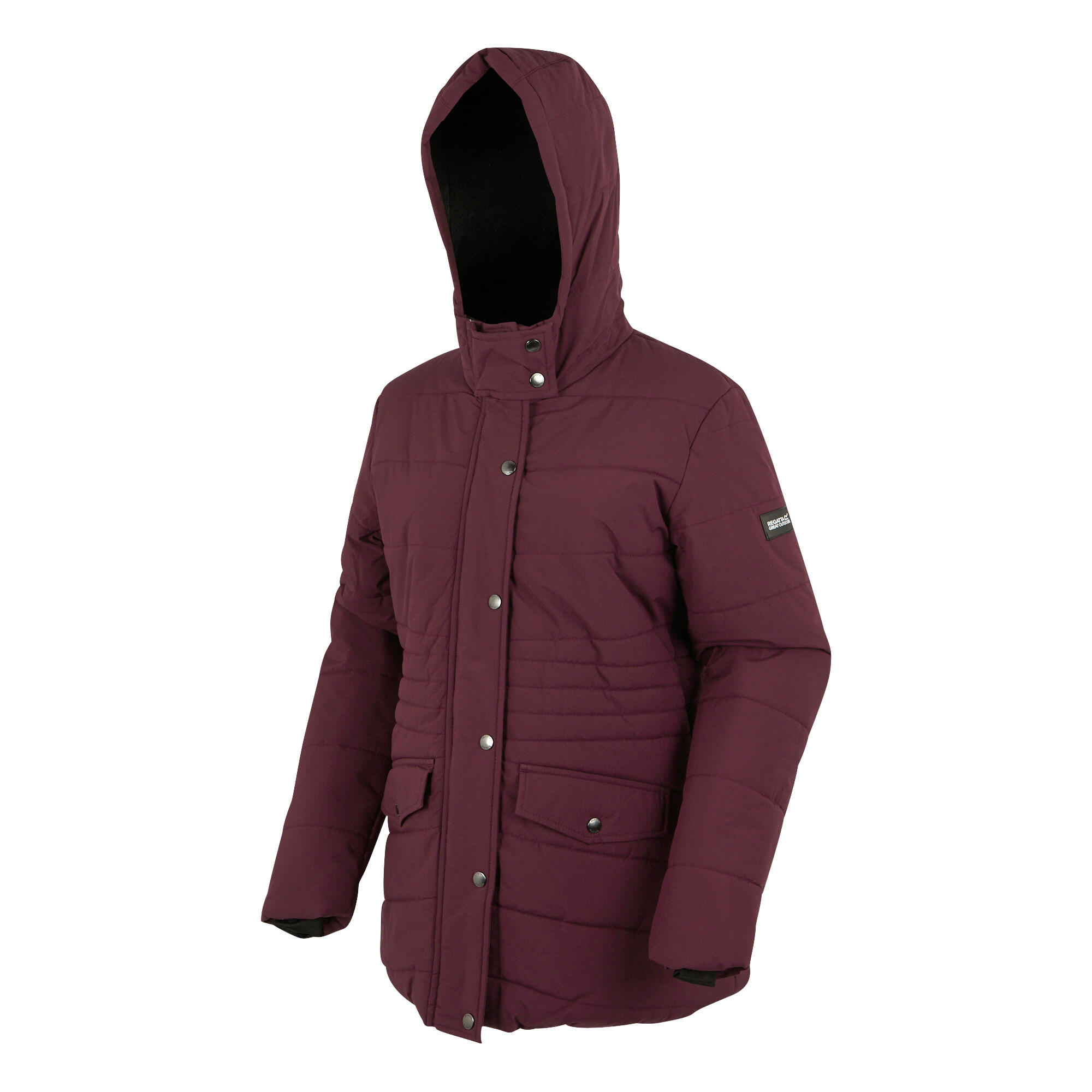 Womens/Ladies Agara Padded Jacket (Fig/Black) 3/5