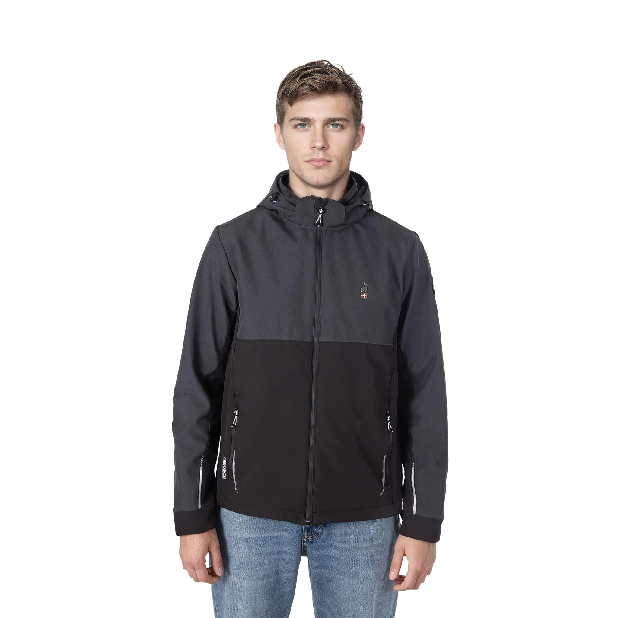 AULP Pánská turistická nepromokavá bunda s kapucí Tiago