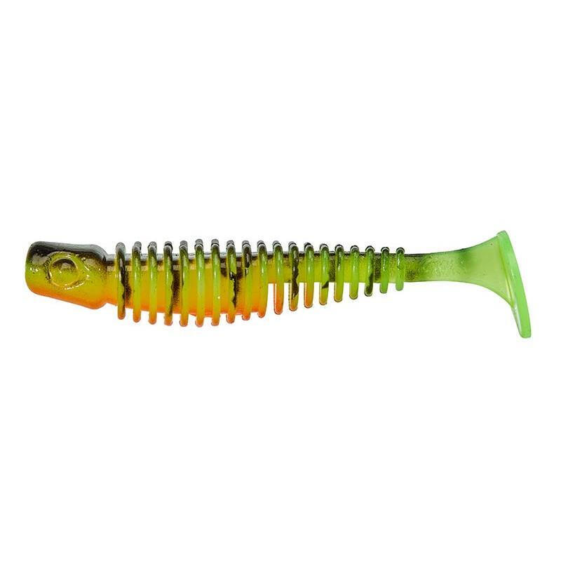 SHAD GUNKI TIPSY-SXL 10 CM, FIRE TIGER 4 BUC / PLIC