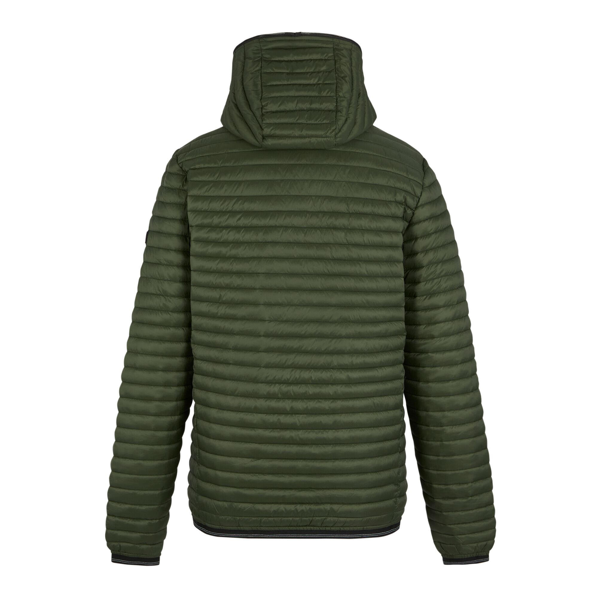 Veste Matelassée RIGAIN Homme (Vert Kaki Foncé / Noir) 2/5