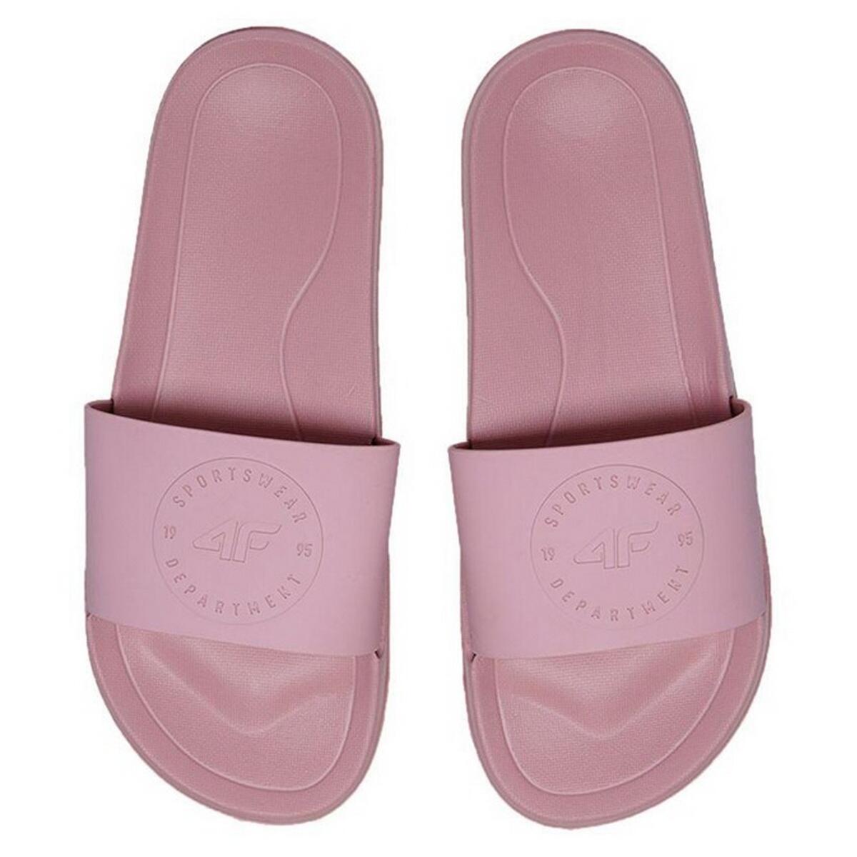 Chanclas F045A Diseño Logotipo para Mujer Rosa Oscuro 4/5
