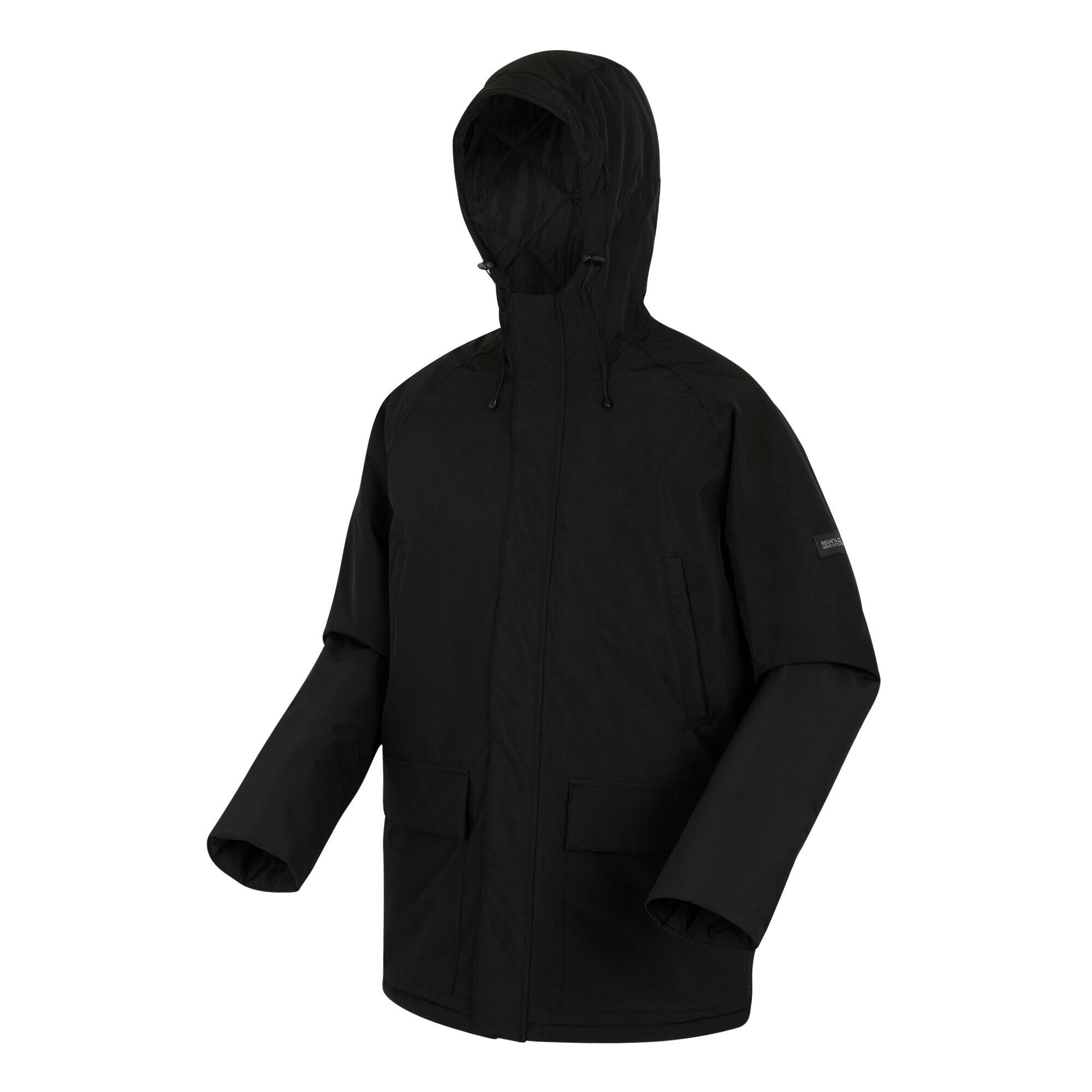 Mens Savon Insulated Waterproof Jacket (Black/Dark Grey) 3/5