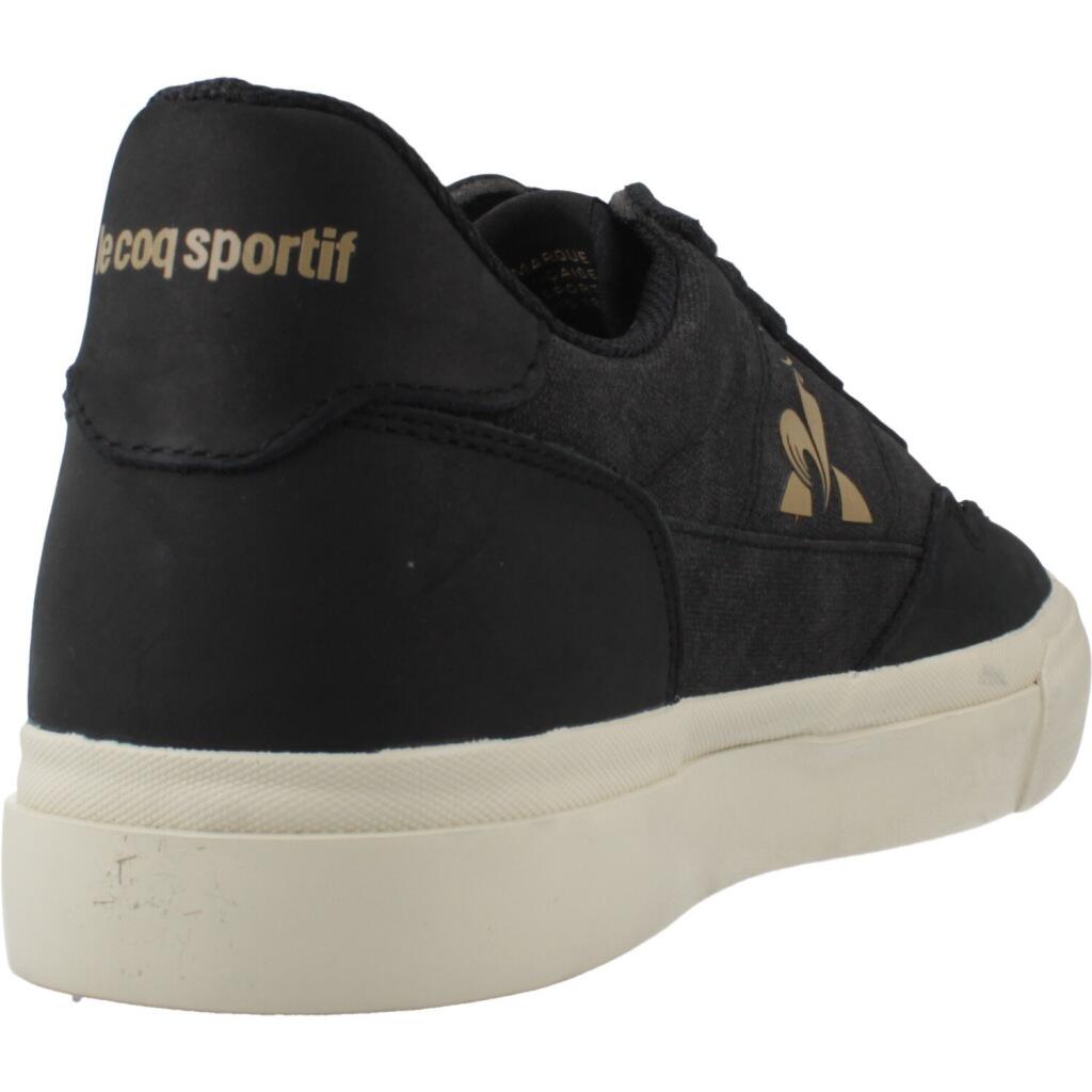 Baskets Le Coq Sportif Modèle Lcs Ollie Waxy Canvas Couleur Noir 3/5