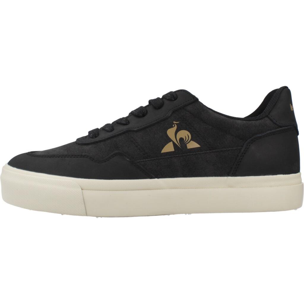 Baskets Le Coq Sportif Modèle Lcs Ollie Waxy Canvas Couleur Noir 2/5