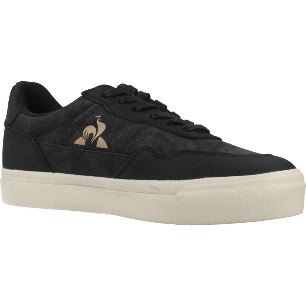 Baskets Le Coq Sportif Modèle Lcs Ollie Waxy Canvas Couleur Noir 5/5
